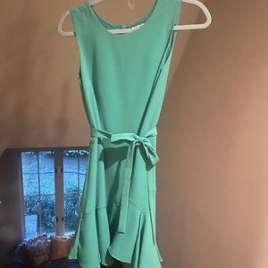 JoyJoy Green Ruffle dress